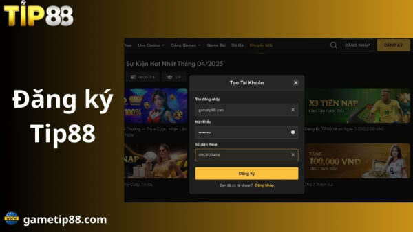hướng dẫn đăng ký tip88