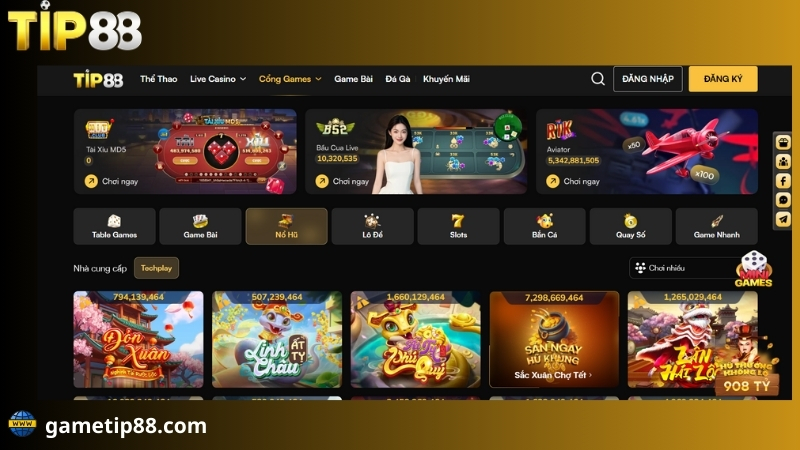 tổng gợp các game slot game tip88